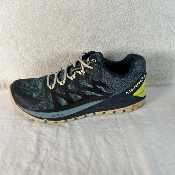Merrell Q FORM 2 Trail Running Shoes Womens Size 10 Blue Yellow Waterproof - Picture 7 of 13